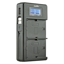 Nabíjačka Jupio Jupio USB Dedicated Duo Charger LCD for Sony NP-FM50, NP-F550/F750/F970