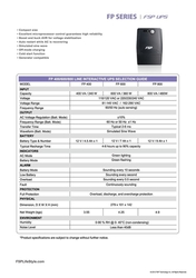 Záložný zdroj FSP UPS FSP FP 800 800VA