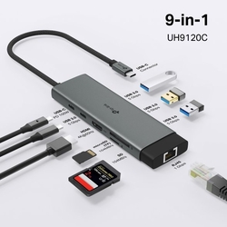 Dokovacia stanica TP-Link UH9120C USB-C, HDMI, RJ45, 1x USB C, 3x USB, čítačka SD/microSD, PD 100W