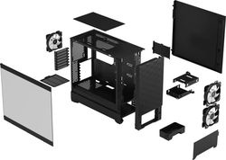 Case Fractal Design Pop Air RGB Black Core TG Clear Tint - 2. akosť