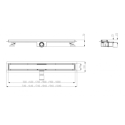 Lineárny odtok SLEEK (800 mm)