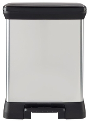 Odpadkový kôš Curver Deco Bin Duo 10 + 18 l strieborný