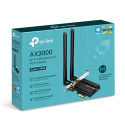 Sieťová karta TP-Link Archer TX50E WiFi 6, Bluetooth, 574Mbps 2,4GHz/ 2402Mbps 5GHz, PCI-e