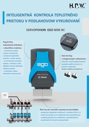 Inteligentná elektrotermická hlavica EGO