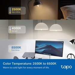 Múdra žiarovka TP-Link Tapo L430C(4-pack) E14, 4,8W, 230V, cez IP, stmievateľná, 2500K až 6500K