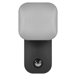 LED záhradné nástenné svietidlo NIKA, senzor súmraku, 12 x 12 x 20 cm, 12,8 W, teplá biela