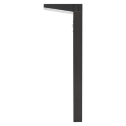 LED záhradné solárne stĺpikové svietidlo VEREA, senzor súmraku, 10,7 x 15,4 x 50 cm