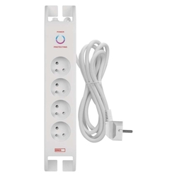 Prepäťová ochrana 900J – 4 zásuvky, 2m, biela