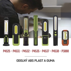 COB LED + LED prac. svietidlo P4525,500 lm,Li-Ion 2000 mAh