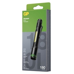 CREE + COB LED ručné svietidlo GP C33, 180 lm, 2× AA, fokus
