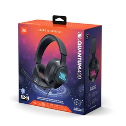 JBL Quantum 400 Headphone Wired Gaming Headset with Microphone, (USB), Black EU