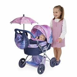Detský kočík DeCuevas 85076 skladacia pre bábiky so slnečníkom a taškou Magic Bubble 2024 - 60 cm