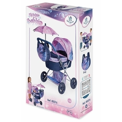Detský kočík DeCuevas 85076 skladacia pre bábiky so slnečníkom a taškou Magic Bubble 2024 - 60 cm