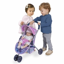 Detský kočík DeCuevas pre bábiky trojkolesový Magic Bubble 2024 - 55 cm