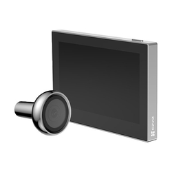 Chytré dverové kukátko Ezviz HP2 s kamerou, WiFi, 2K, 4,3" monitor, napájanie zo siete a batérie, čierne