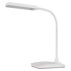 LED stolná lampa Eddy, biela