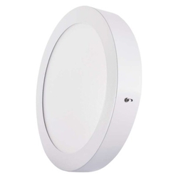 LED panel 224mm, kruhový prisadený biely, 18W neutrálna b.
