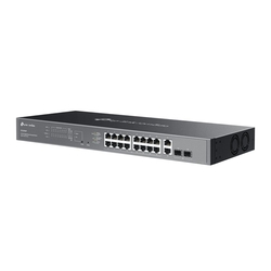 Switch TP-Link ES220GMP 2x GLan, 16x GLan s PoE+, 2x SPF combo, 250W, 19", Omáda SDN