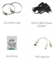 Vonkajšia jednotka Mikrotik RB LHG 5 24,5dBi, 802.11an, ROS L3, PoE, zdroj, 3-pack