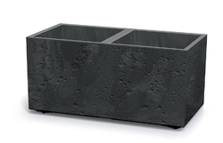 Kvetináč Prosperplast SIERRA CASE beton effect 77 cm čierny betón