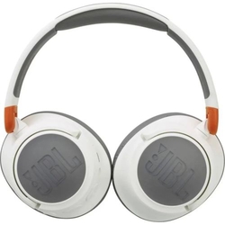 JBL JR460NC Bluetooth Wireless On-Ear Headphones for Kids with Noise Cancellation, White/ Brown EU