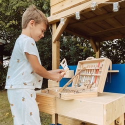 Hračka Small Foot Kufrík drevené náradie Deluxe