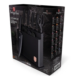 Sada nožov Berlingerhaus a dosiek na krájanie 11 ks Black Rose Collection BH-2491