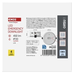 LED Núdzové svietidlo ORSU 6W 450LM 3H