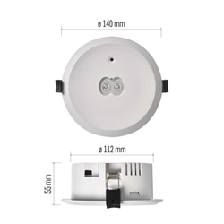 LED Núdzové svietidlo ORSU 6W 450LM 3H