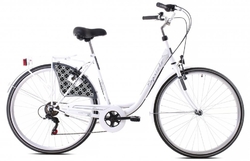 Mestský bicykel Capriolo Diana 28"/18 bielo-sivá
