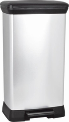 Odpadkový kôš Curver Deco Bin 50 l strieborný