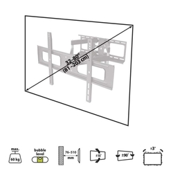 Konzolový držiak LED TV 32–80" (81–203 cm)