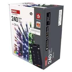 GoSmart LED vianočná reťaz, 24 m, vonkajšia aj vnútorná, RGB, programy, časovač, WiFi