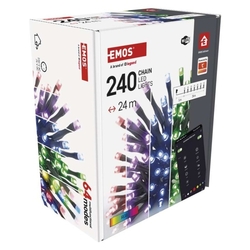 GoSmart LED vianočná reťaz, 24 m, vonkajšia aj vnútorná, RGB, programy, časovač, WiFi