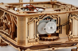 Hračka Robotime drevené 3D mechanické puzzle Gramofon (elektrický pohon)