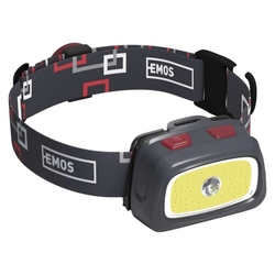 CREE LED + COB LED čelovka P3531, 330 lm, 65 m, 3× AAA