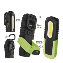 COB LED + LED nabíj. prac. svietidlo P4531, 400 lm, 2000 mAh