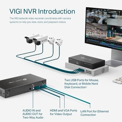 Záznamové zařízení TP-Link VIGI NVR1008H 8 kanálov, 1x Lan, 2x USB