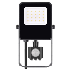 LED reflektor VISIO s pohybovým čidlom, 10W, neutrálna biela, čierný