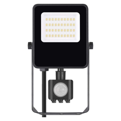 LED reflektor VISIO s pohybovým čidlom, 20 W, neutrálna biela, čierný