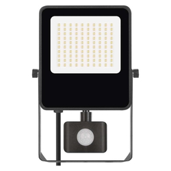 LED reflektor VISIO s pohybovým čidlom, 50 W, neutrálna biela, čierný