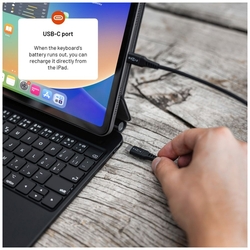 Púzdro FIXED s bezdrôtovou klávesnicou s magnetickým uchytením Typee pro Apple iPad 10.9" (10th gen), CZ, černé