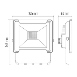 LED reflektor IDEO, 51,2W neutrálna biela
