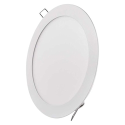 LED panel 220mm, kruhový vstavaný biely, 18W neutrálna biela