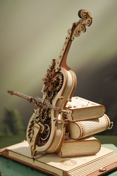 Hračka Robotime drevené mechanické puzzle Kúzelné violoncello (elektrický pohon)