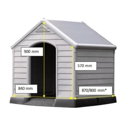 Búda pre psov Curver Dog House šedá