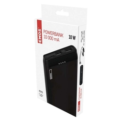 Power bank EMOS Alpha 10S, 10 000 mAh, 10 W, čierny
