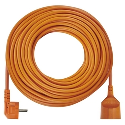 Predlžovací kábel 30 m / 1 zásuvka / oranžový / PVC / 230 V / 1,5 mm2