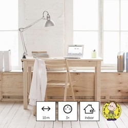 Predlžovací kábel 10 m / 3 zásuvky / biely / PVC / 1 mm2