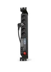 Rozvodný panel Acar 504 WF 3m Rack 5x230V včetně vaničky 1,5U pro 19“ s přepěťovou ochranou